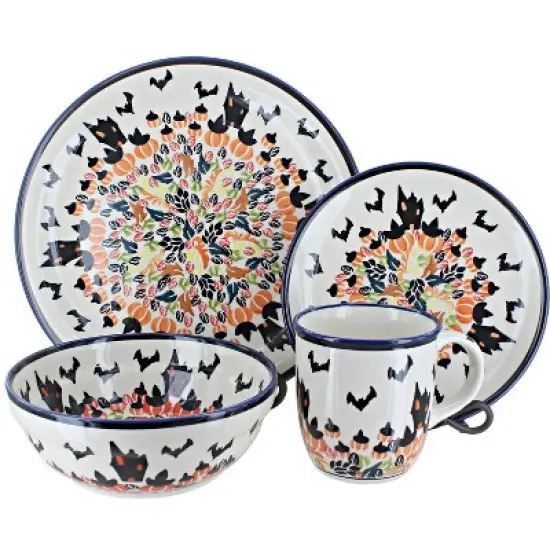 Blue Rose Polish Pottery Zaklady Dinnerware (4 PC) image {9}