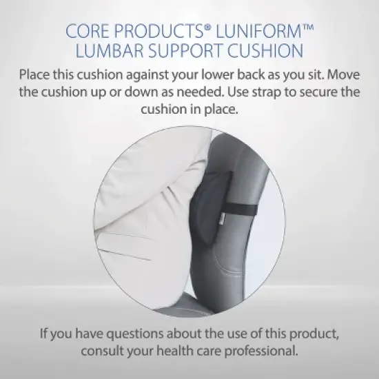 Core Products Luniform Lumbar Support Cushion - Black image {6}