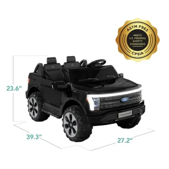 Best Choice Products Kids 24V Ride On Truck Officially Licensed Ford Lightning w/ Remote, LED Lights, 2 Speeds image {8}