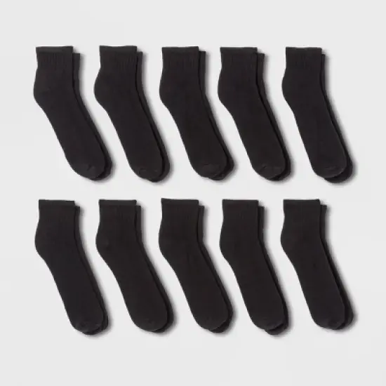 Men's Quarter Socks 10pk - Goodfellow & Co 6-12 image {3}