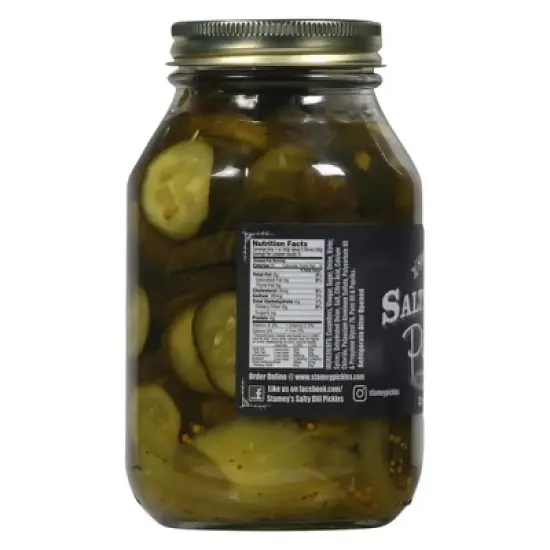 Stamey Pickles Salty Dill Pickles Bread and Butter - Case of 6/32 oz image {3}
