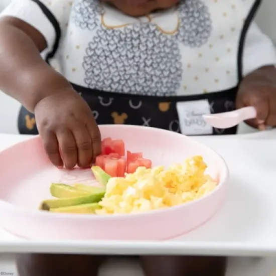 Bumkins 2pc Minnie Mouse Feeding Set - Salmon Pink image {4}