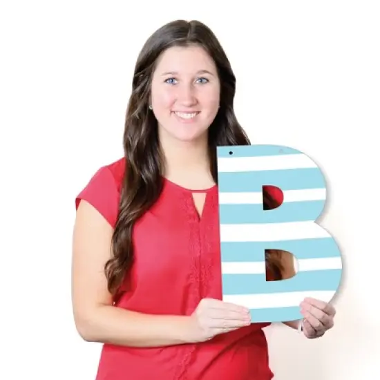 Big Dot of Happiness Baby Gender Reveal - Team Boy or Girl Party Decorations - Boy or Girl - Outdoor Letter Banner image {5}