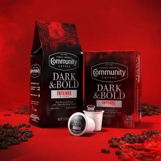 Community Coffee Dark & Bold Intense Blend Premium Dark Roast Ground Coffee - 12oz image {6}