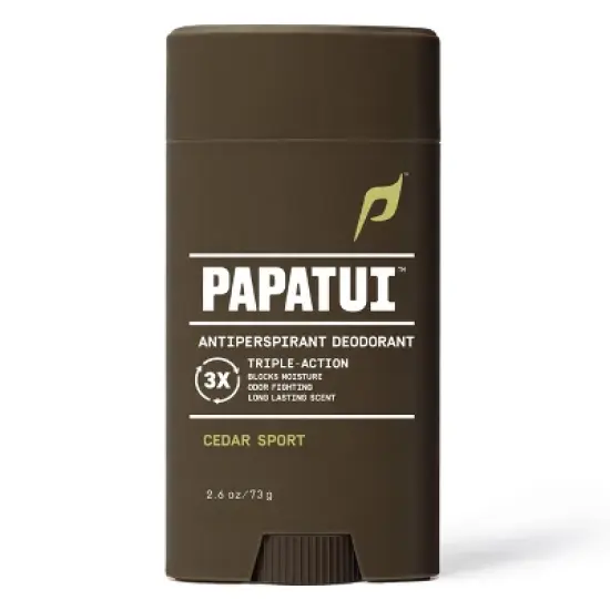 Papatui Men's 48-Hour Protection Sweat & Odor Control Solid Antiperspirant Deodorant - Cedar Sport - 2.6oz image {1}