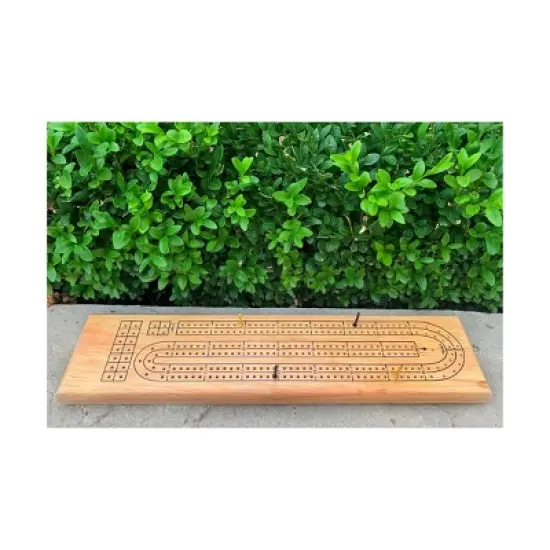 AreYouGame.com Solid Wood Cribbage Board Game image {3}