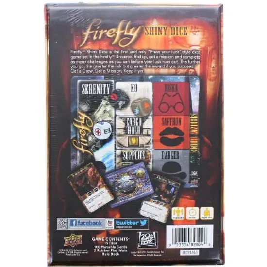 Entertainment Earth Firefly Shiny Dice Game image {1}
