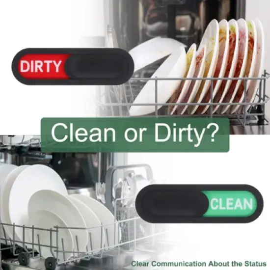 Unique Bargains Non-Scratch Dishwasher Clean Dirty Indicating Magnet image {2}