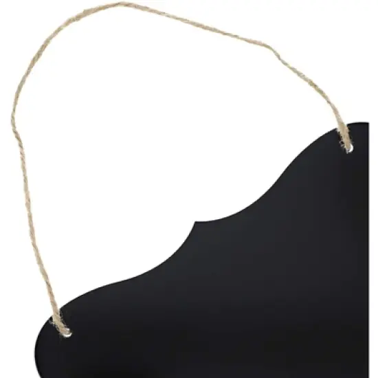 Juvale 6-Pack Black Hanging Acrylic Chalkboard Message Board Signs Liquid & Standard Chalk 4 x 6 in image {5}