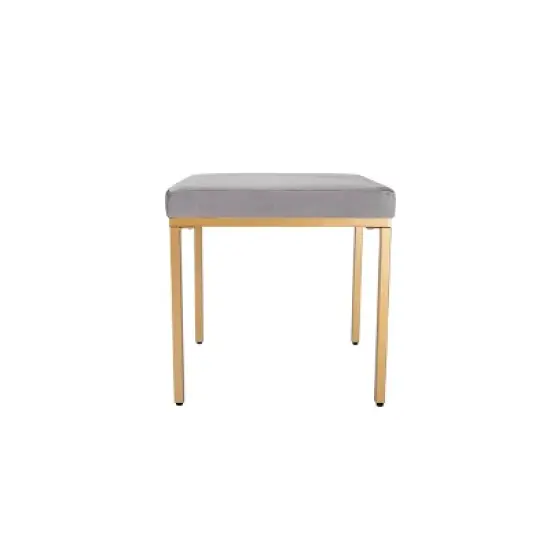 18" Square Metal Ottoman - WOVENBYRD image {6}