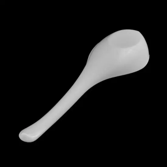 Unique Bargains Home Restaurant Kitchen Curved Grip Soup Ladle Spoon 2 Pcs image {2}