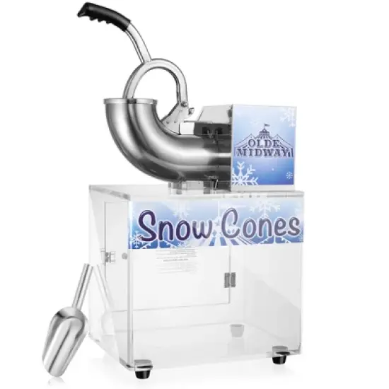 Olde Midway Snow Cone Machine, Commercial Countertop Shaved Ice Maker image {7}