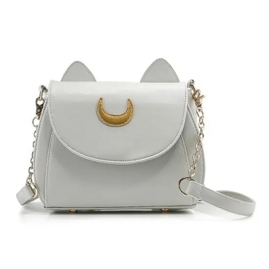 Gearonic Moon Lady Handbag Kitty Cat Ears Faux Leather Shoulder Bag Purse image {7}