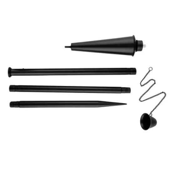 BIRDROCK HOME 4pk Mallorca Torches - Black image {6}