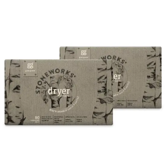 Grab Green Stoneworks Dryer Sheets, Birch Branch Scent image {3}