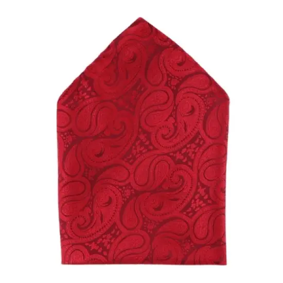 CTM Men's Paisley Print Tie and Pocket Square image {3}