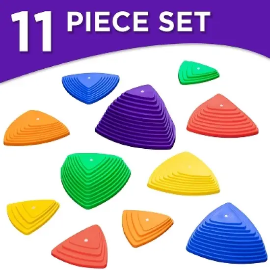 Sunny & Fun Balance Stepping Stones Obstacle Course for Kids - 11 pcs. image {1}