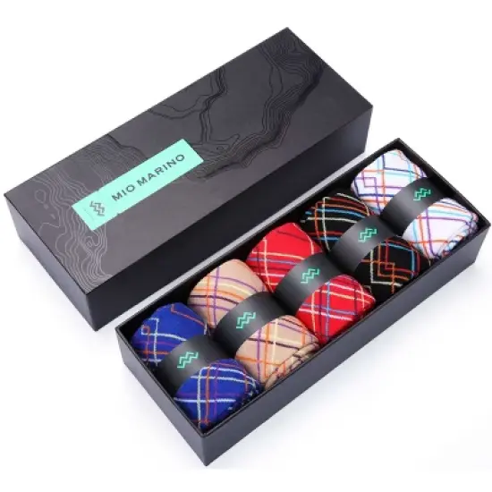 Mio Marino Men's Groovy Designer Dress Socks 5 Pack image {6}