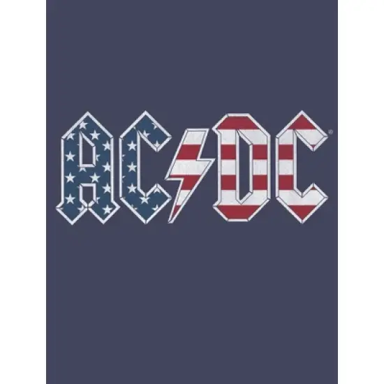 ACDC Rock Band Americana Logo Boy's Navy T-shirt image {1}