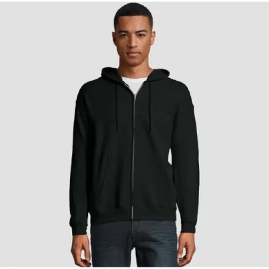 Hanes Men's EcoSmart Fleece Full-Zip Hooded Sweatshirt image {4}