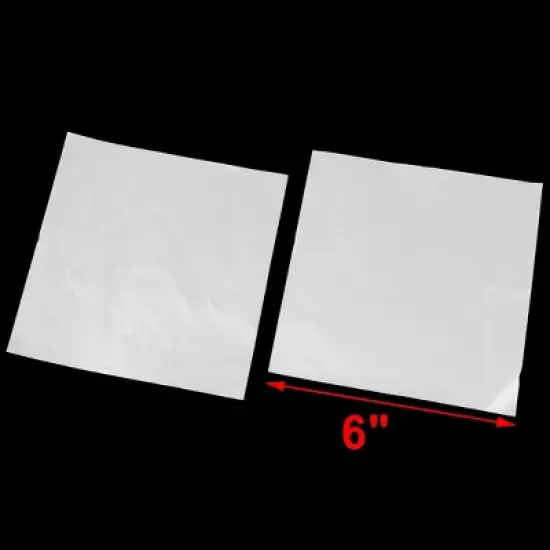 Unique Bargains Aluminum Foil Candy Sweet Chocolate Confectionery Packaging Paper 15 x 15cm 100 Pcs image {1}