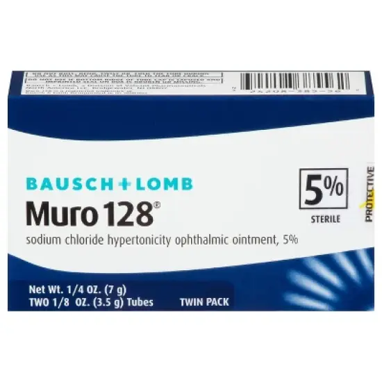 Bausch + Lomb Muro 128 Twin Pack Ointment 0.125 oz - 2 Tubes image {1}