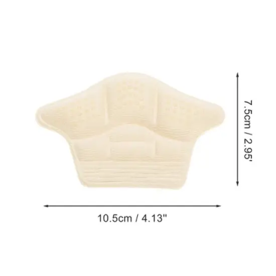 Unique Bargains Thickening Heel Pads One Size Apricot 1 Pair image {3}