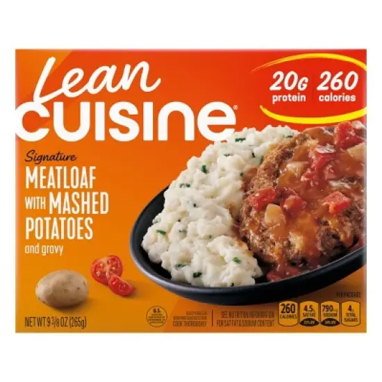 Lean Cuisine Protein Kick Frozen Meatloaf with Mashed Potatoes Microwave Meal - 9.375oz image {12}