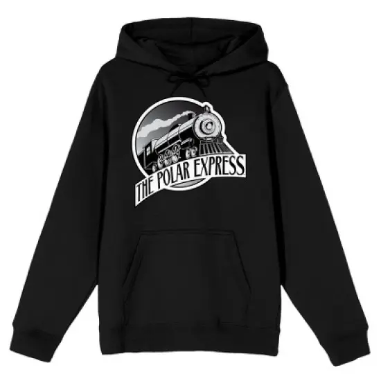 Polar Express Train Logo Men's Black Sweatshirt image {2}
