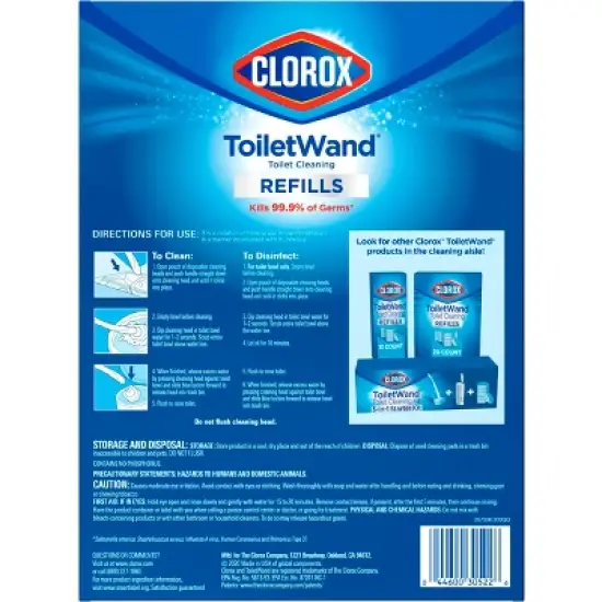 Clorox ToiletWand Disinfecting Refills Disposable Wand Heads - 20ct image {2}