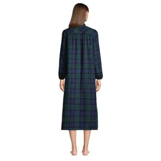 Lands' End Women's Long Sleeve Flannel Nightgown image {1}
