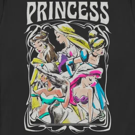 Women's Disney Princess Sketch Poster T-Shirt image {1}