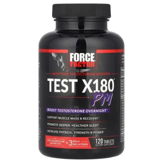 Force Factor Test X180&reg; PM, 120 Tablets image {2}