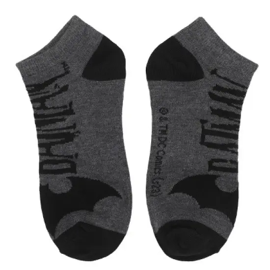 Batman Hero & Logo Women's 5-Pair Ankle Socks image {3}