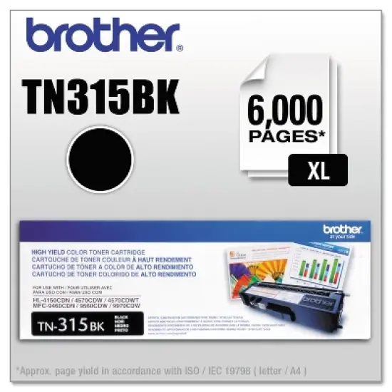 Brother TN315BK High-Yield Toner Black image {8}