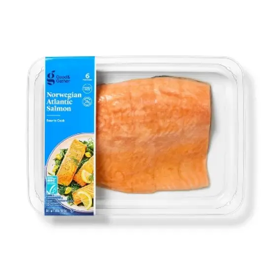 Skin-On Atlantic Salmon Family Pack - 30oz/6pk - Good & Gather&trade; image {3}