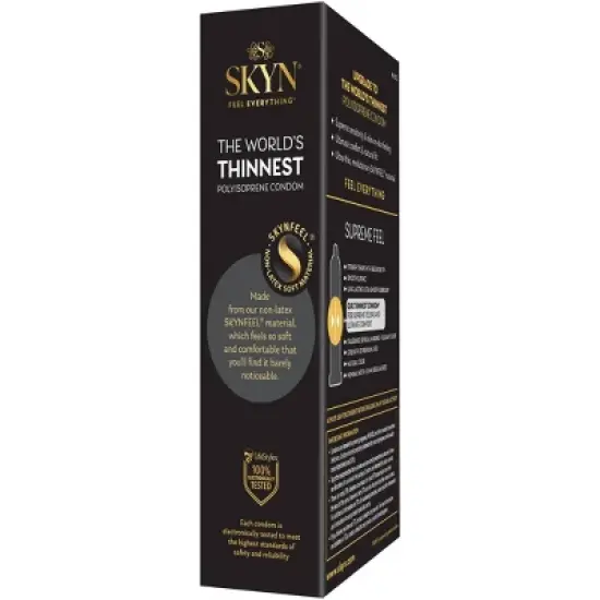 SKYN Supreme Non-Latex Lubricated Condoms - 10ct image {10}