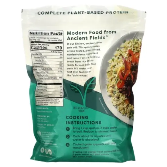 Ancient Harvest Washed & Rinsed Organic Quinoa, Traditional Quinoa, 27 oz (765 g) image {1}