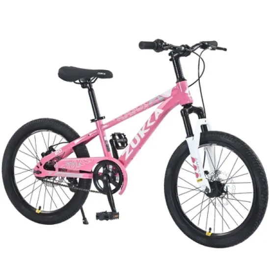 Gulches Kids' Bike for 7-10 Yrs (44-56" Height), Durable Steel Frame, Double Disc Brakes, Suspension Fork, 85% Pre-Assembled image {6}