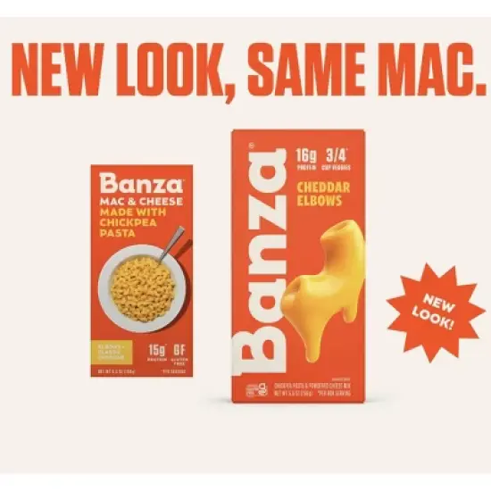 Banza Gluten-Free Chickpea Mac and Deluxe Cheddar - 11oz image {1}