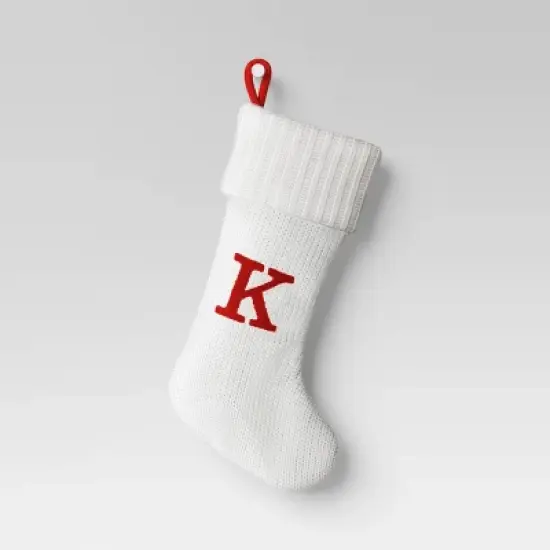 Knit Monogram Christmas Stocking White - Wondershop&trade; image {13}