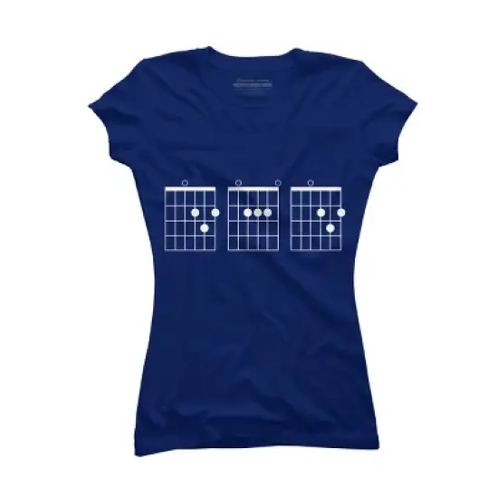 Junior's Design By Humans Rocking Dad Guitar Chords By HoangCathrine T-Shirt image {5}
