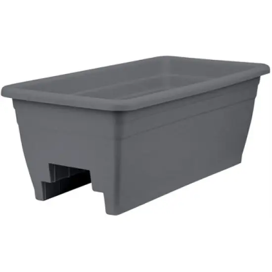 The HC Companies Plastic Rail Planter, 24in image {6}