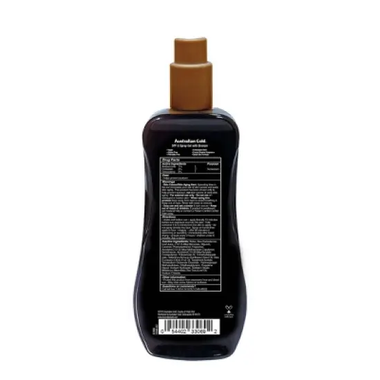 Australian Gold Sunscreen Spray Gel with Instant Bronzer - SPF8 - 8oz image {1}