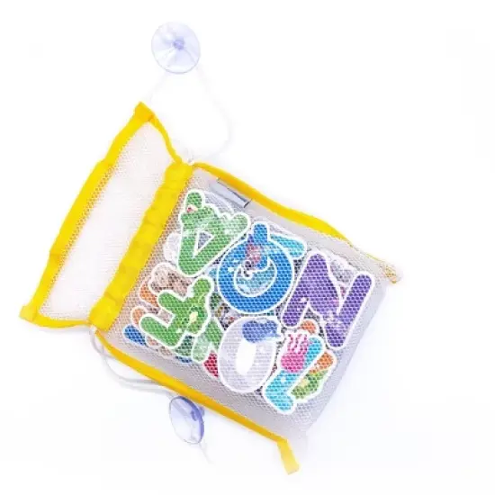 SoapSox Washable Alphabet Bath Toy with Mesh Storage Bag image {4}