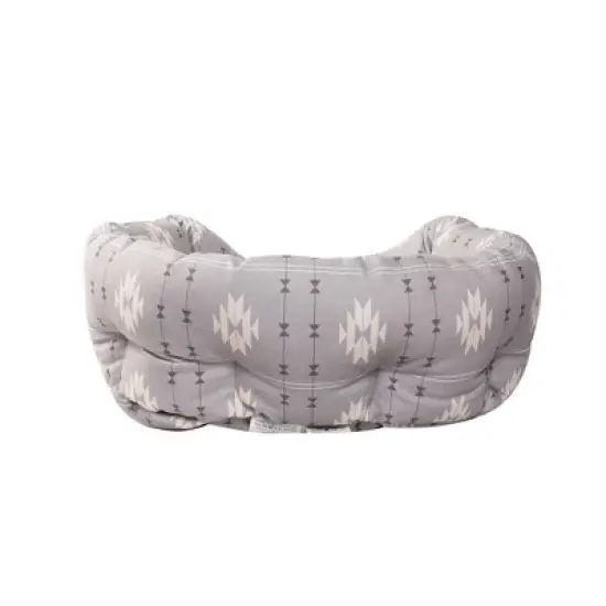 PetShop by Fringe Studio Geometric Round Cuddler Dog Bed - Gray image {5}