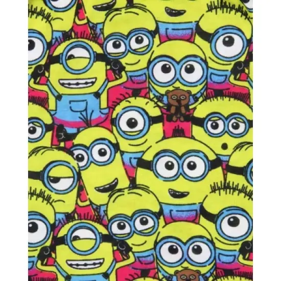 Despicable Me Girls' Movie Minions Better Together Pajama Set Shorts Pink image {4}
