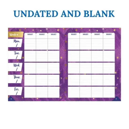 Carson Dellosa Education Galaxy Teacher Planner Plan Book image {3}