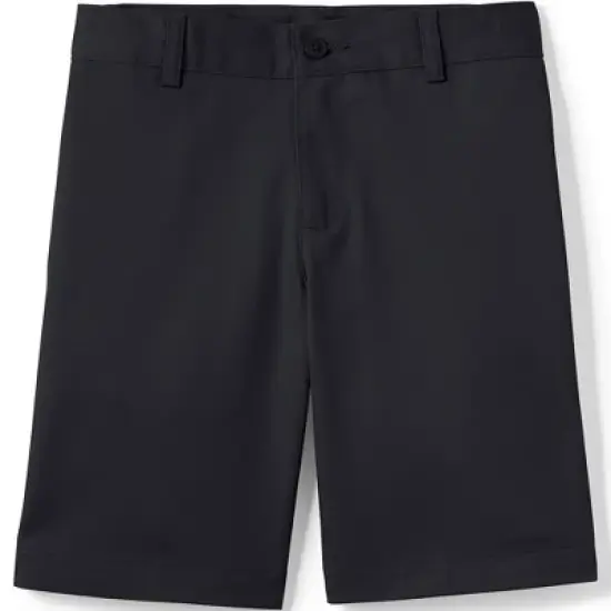 Lands' End School Uniform Boys Plain Front Blend Chino Shorts image {5}