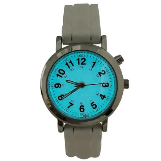 Olivia Pratt Luminous Dial Easy Read Medical Professionals Silicone Band Women Watch image {3}